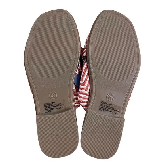 Universal Thread ~ Women's Louise Chevron Print Knotted Slide Sandal ~ size 9.5 - Picture 6 of 7